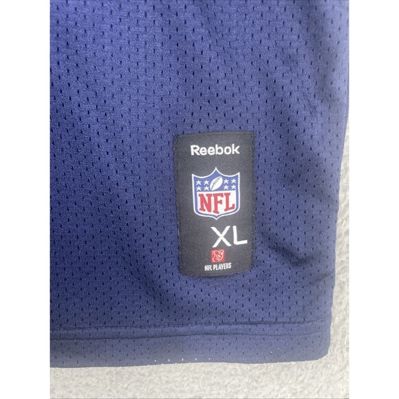 VTG Reebok Jersey Tom Brady #12 New England Patriots Boys Youth XL 18-20 Blue - Picture 5 of 9